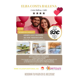 OFERTA SAN VALENTÍN Elba Costa Ballena Beach & Thalasso Resort