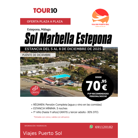 ¡Puente de Diciembre en Sol Marbella Estepona 4★